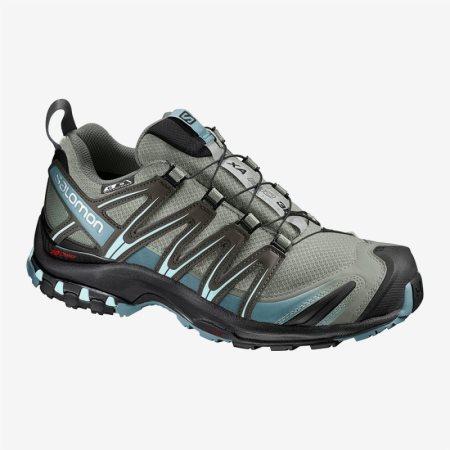 Salomon XA PRO 3D CS WP W Womens Hiking Shoes Olive UK CWQG